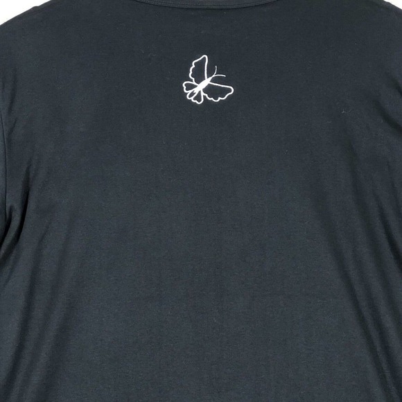 Vintage Cat Shirt Womens Large Embroidered Abstract Geometric Black HMJ Resort - Picture 10 of 10